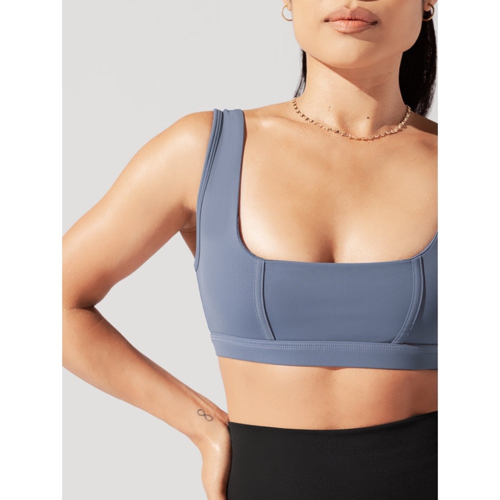 POPFLEX Corset Bra - Blue Mist Sports Bra Size Small